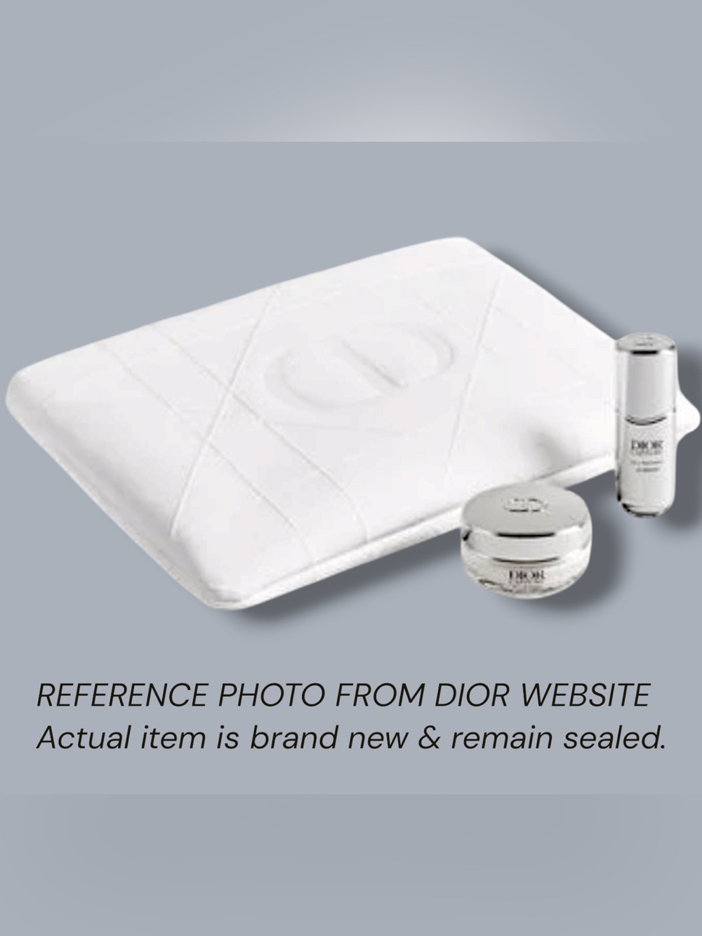 Dior Capture Ox-C treatment serum, Day creme & large pouch with cannage pattern